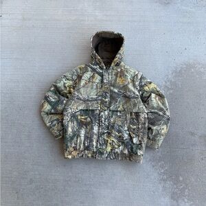 Realtree Xtra Camo Insulated Bomber Jacket Full Zip Hunting Coat Mens Size Large